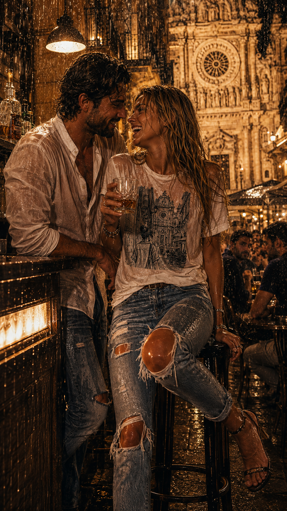 T-Shirt "Lecce Nightlines" - Urban Baroque Collection