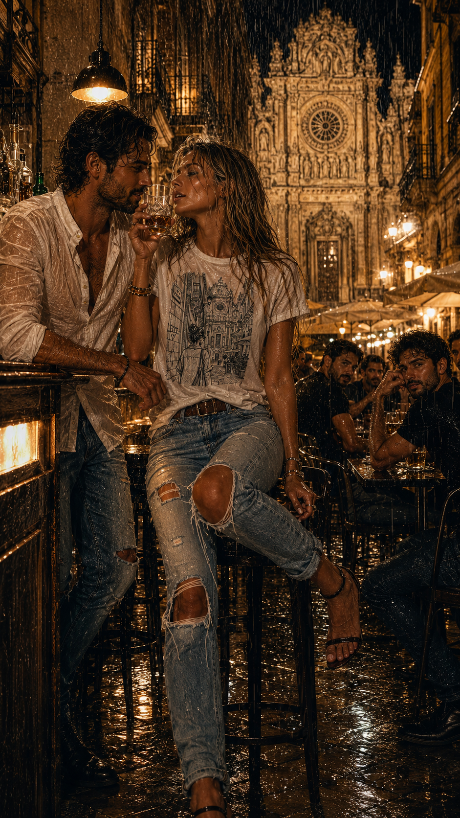 T-Shirt "Lecce Nightlines" - Urban Baroque Collection