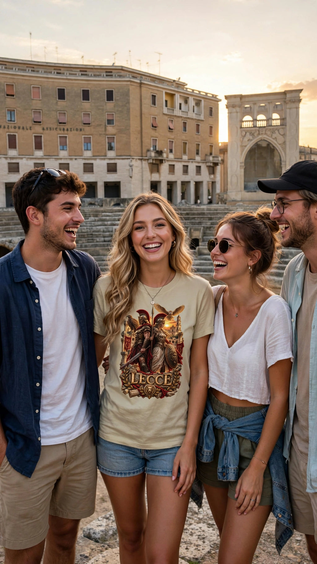 T‑shirt “LECCE” – Heritage Romano in stile premium