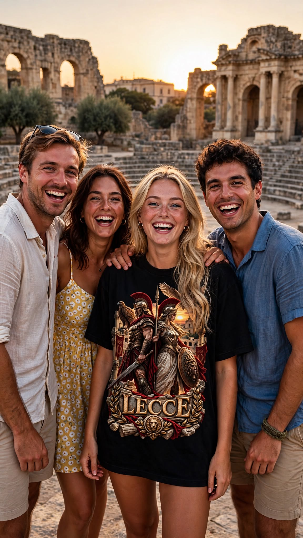 T‑shirt “LECCE” – Heritage Romano in stile premium